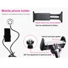 Clip On Led Selfie Ring Light With Phone Holder Flexible Dimmable Make Up Lamp Desk Table Lamp Photo Studio For Live Stream 4