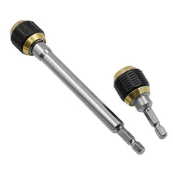 Mandrin de perceuse sans clé de 60/150mm, tournevis à Impact, foret à tige hexagonale de 1/4 pouces, outil de foret à changement rapide adaptateur de conversion 