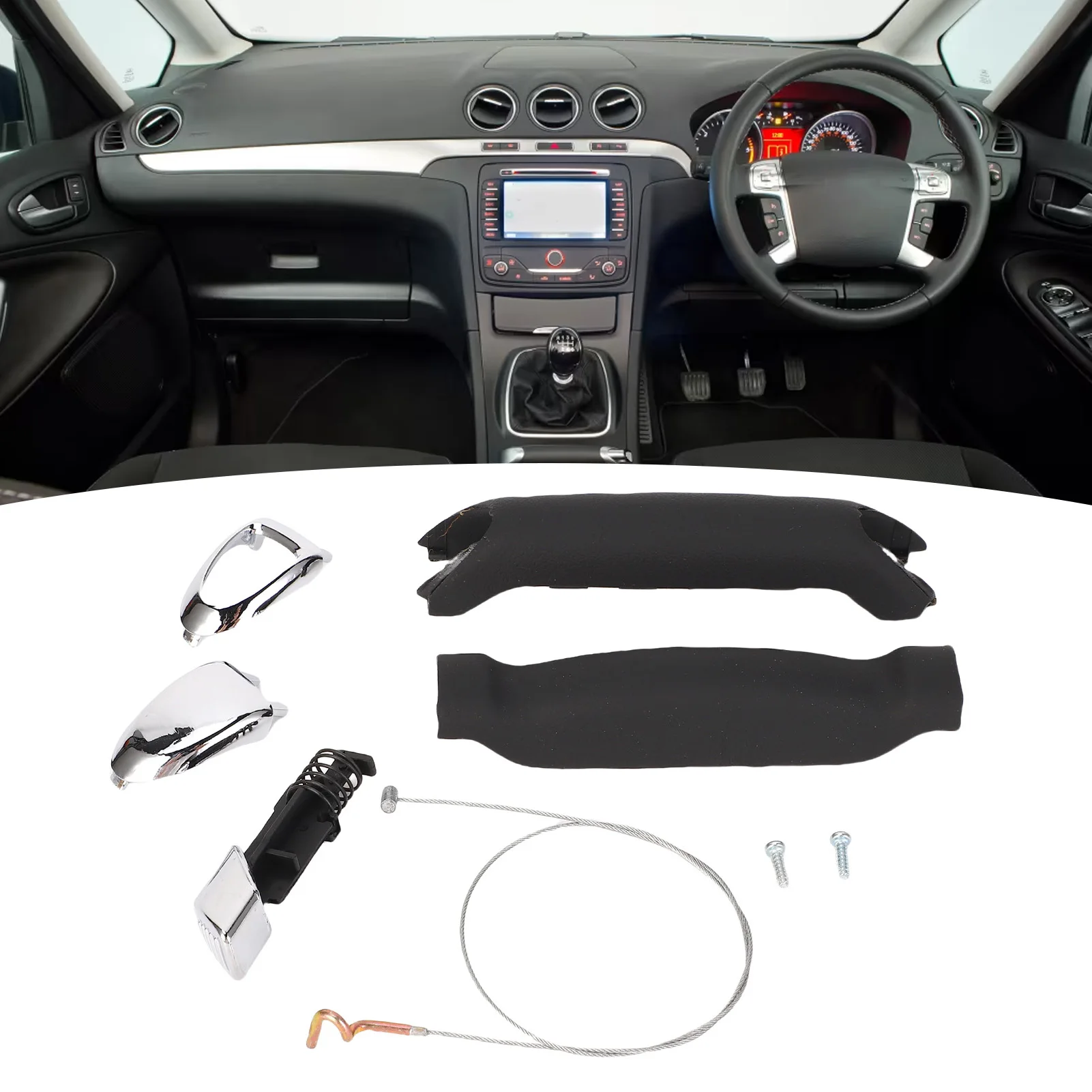 Hand Brake Lever with Cable Kit Hand Brake Lever with Cable Kit Replacement for  2006-2015 6G91 2783  6G91