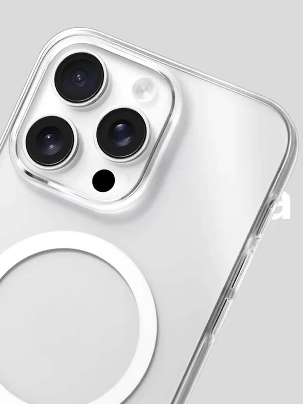 Custodia magnetica per iPhone 16 Series Silver iPhone 16 Pro