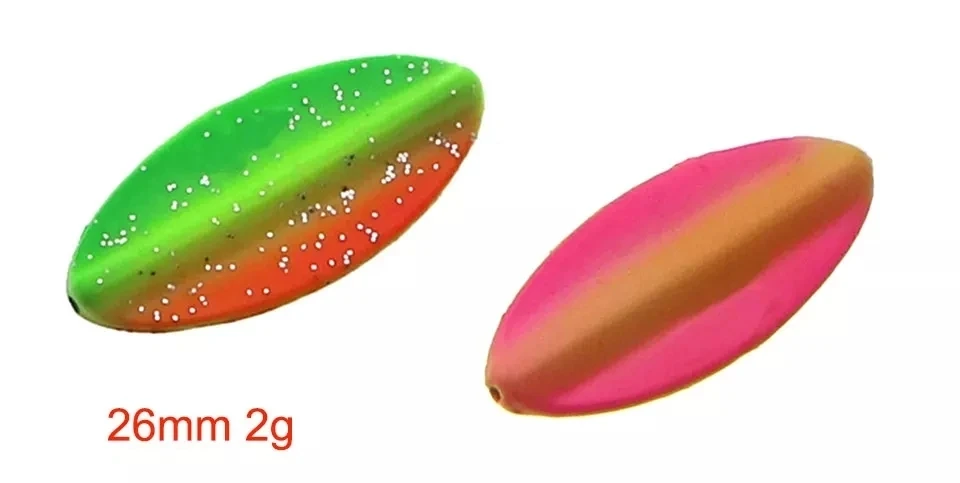 Description Picture 2 of itemSpinning Fishing Lures, Spinner Bait, Inline Spoon Trout Spoon, Spinnerbait, Jigging Metal, Rotating Jig, Artificial Bait, 2g