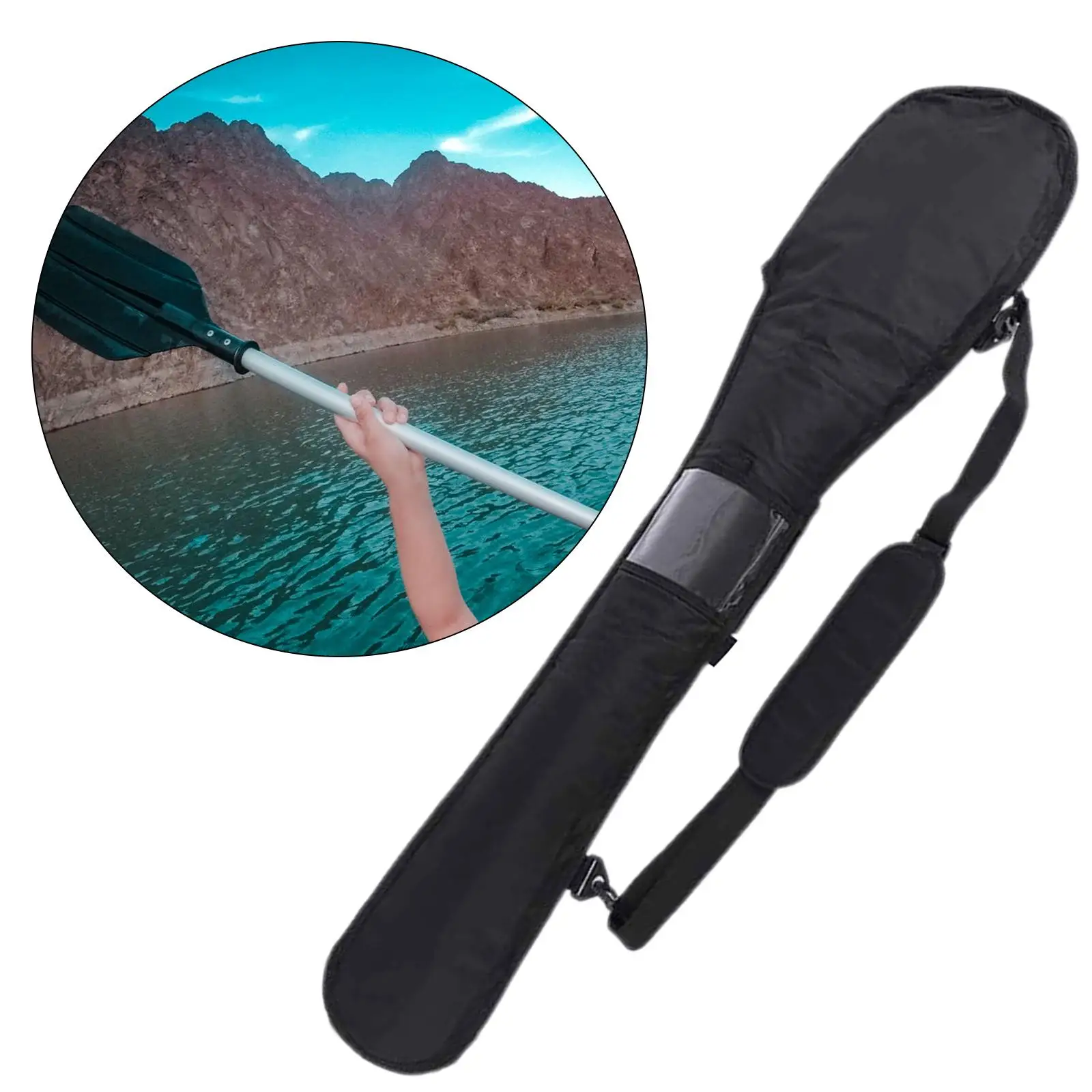 Paddle Pouch with Adjustable Strap Storage Pouch Protective Cover for Rafting Outdoor Boat Board Surfboard