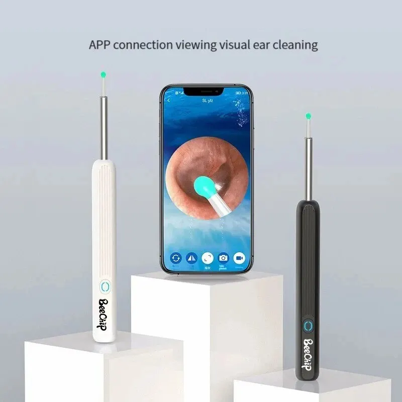 Wireless WiFi Ear Pick Otoscope Camera Borescope Luminous Ear Wax Cleaning Health Care Cleaner Visible Scoop