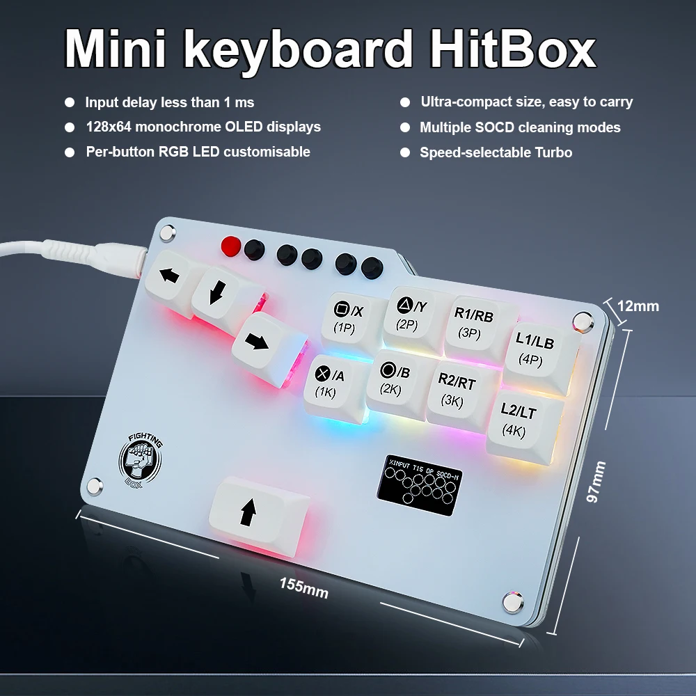 HitBox  ڽ  е Ű, PC GP2040-CE ̵ ̽ƽ ƮƮ , ٵ ġ, PS3, PS4, ̽, 