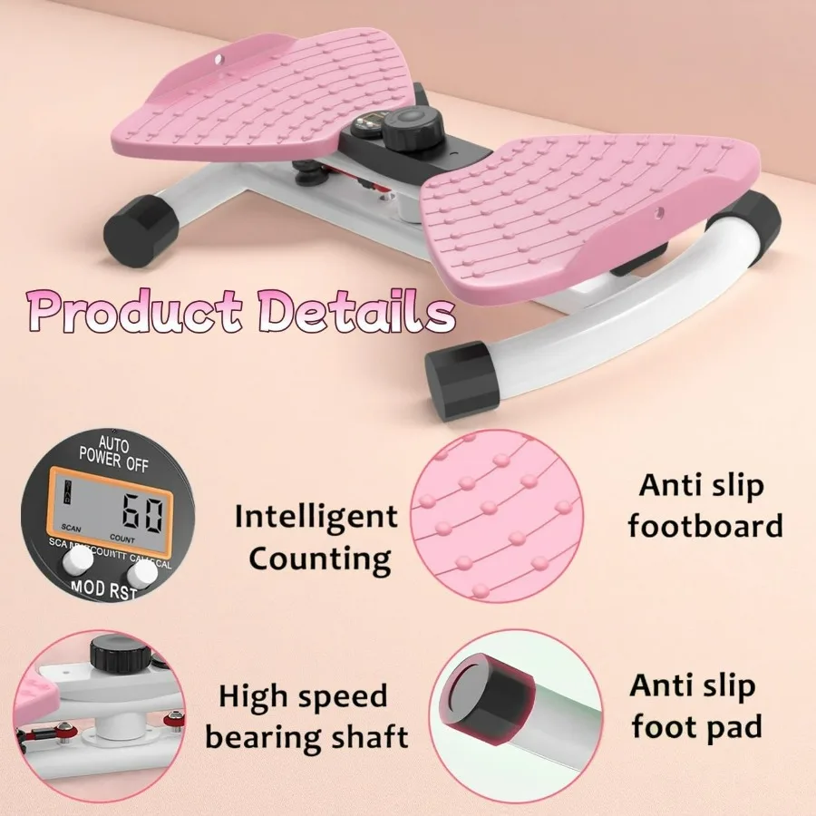 Waist Twisting Machine, Ab Twister Board for Women Belly Fat, Waist Twister with 330 lbs Capacity, Home Gym Exercise Equipment f