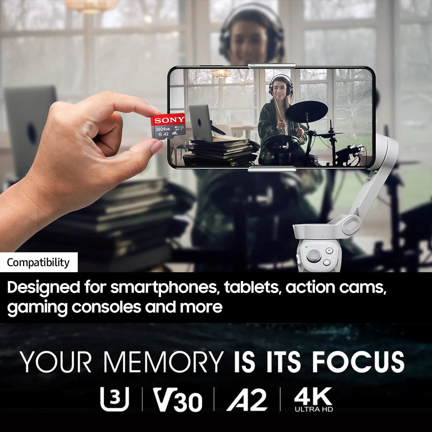 thumbnail image 3 of Tarjeta de memoria de alta velocidad Sony de 256 GB, 128 GB, 512 GB, 1 TB, clase 10, tarjeta de memoria Micro SD de 64 GB y 32 GB para teléfono Nintendo Switch/Ps4, 3 of 5