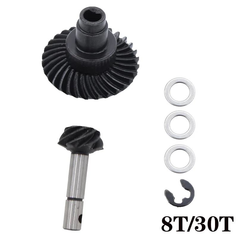 8T 24T/27T/30T/33T Stahl Helical Kegel Achse Getriebe für 1/10 RC Crawler Axial SCX10 II III 90046 axi03014 RBX10 Capra 1,9 utb – Detail 7