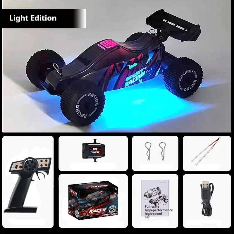 1:24 Two-Drive Full Scale Remote Control Toy Car Rc Car Mini Wifi High Speed Drifting Off-Road Racing F4 Boy Child Birthday Gift 6