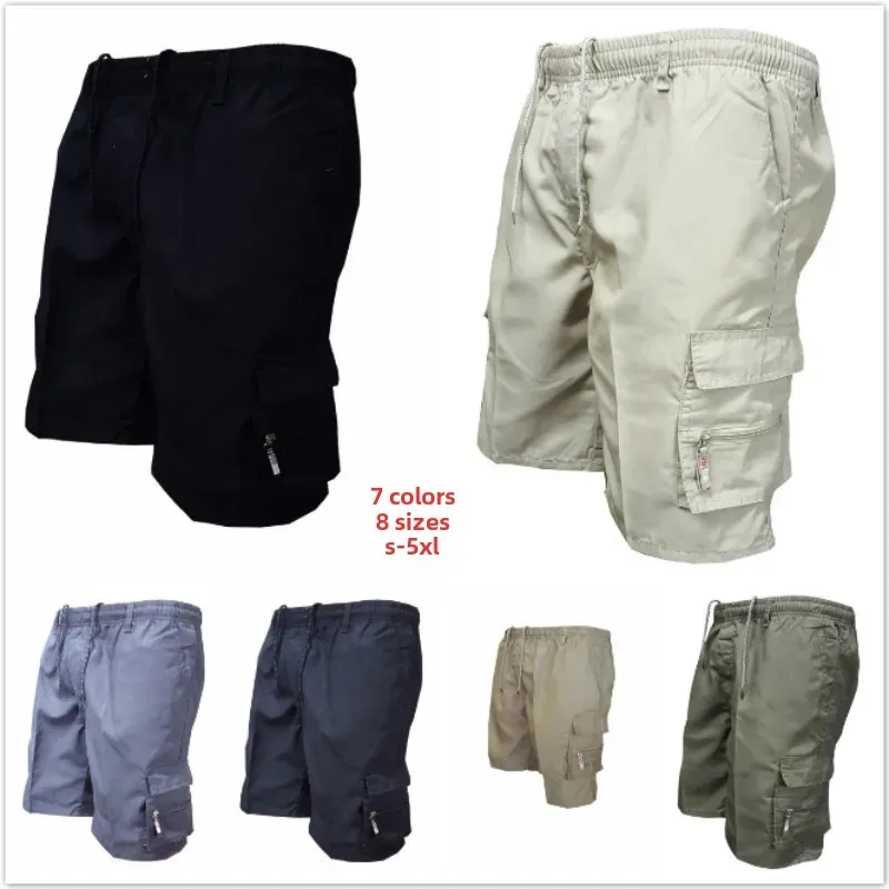 Fashionable Casual Men's Workwear Pants Summer Multi-Pocket Loose Fit Sports Utility Trousers for Skateboarding