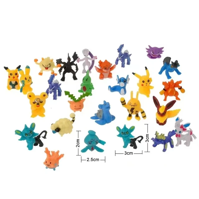 24-144 pçs pokemon natal figura de ação brinquedos genuíno pikachu anime  figura crianças brinquedos pokemon presente saco pokeball - AliExpress