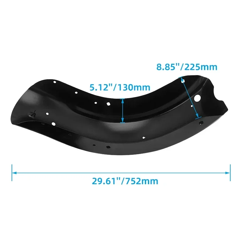 TCT-MOTORPARTS Rear Fender Strut Cover For Harley Touring Models 2009-2013 (Road King, Street Glide, Electra Glide) - View #10