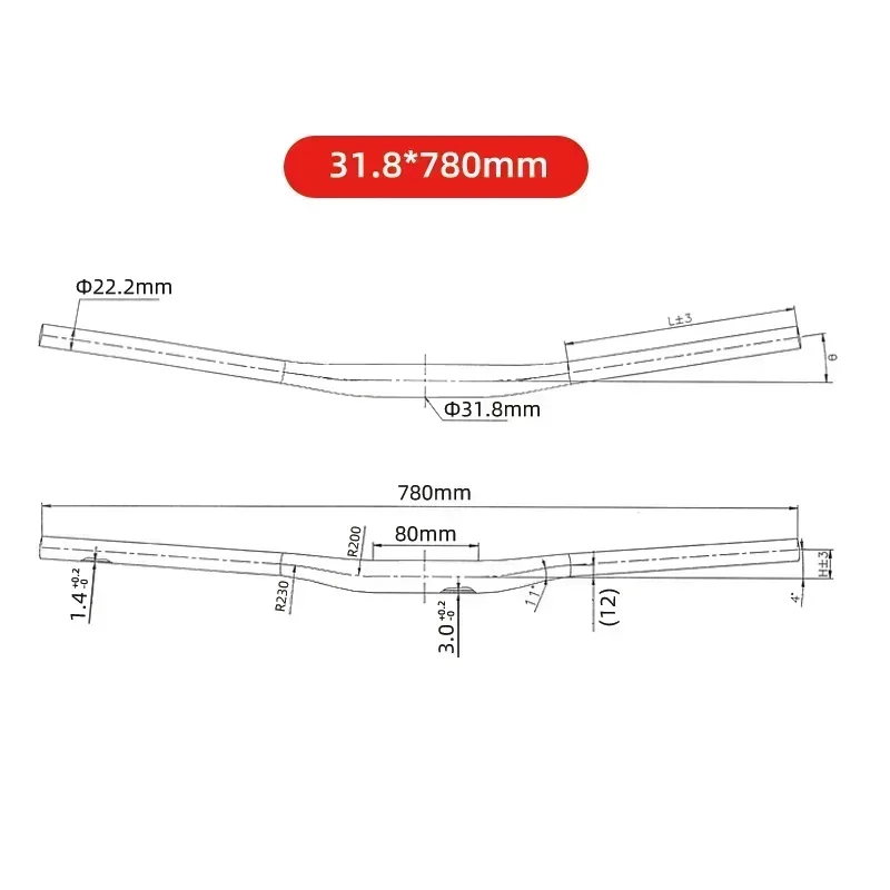 WAKE MTB  ڵ  зο ˷̴ ձ   , Ŭ ǰ , 720mm, 780mm,  31.8mm