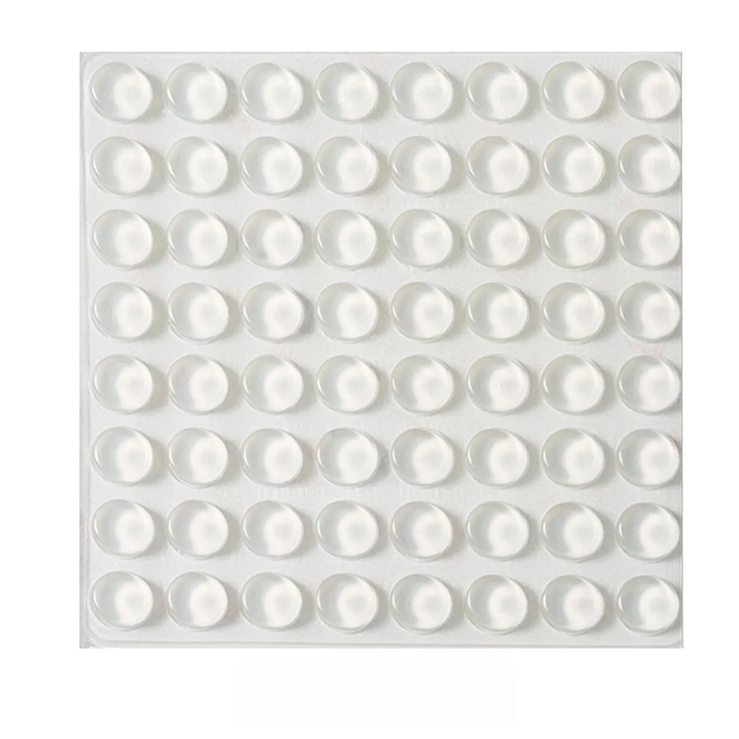 64/100pcs Transparent Silicone Door Stoppers Wall Protector Door Stop Muffler Protective Sticker Self-Adhesive Anti Bump Cushioning Slip Mat