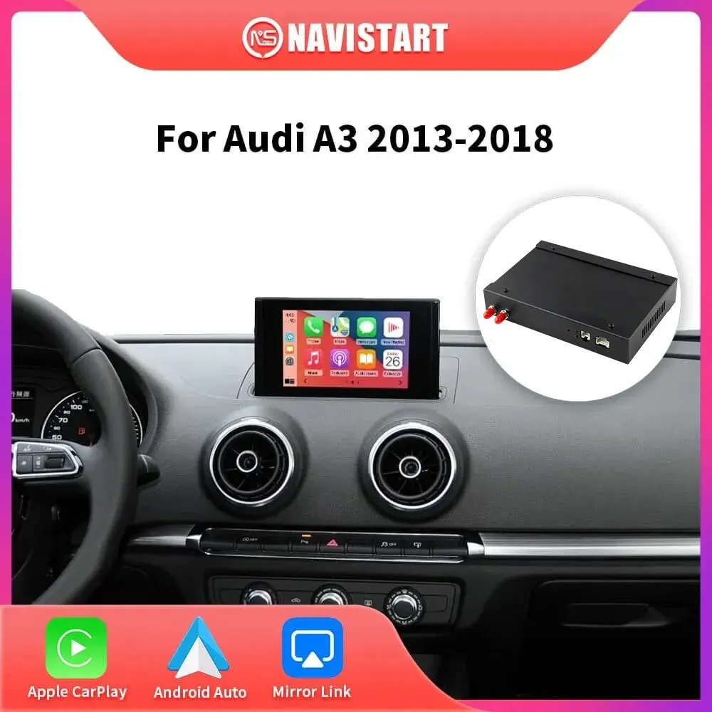 

NAVISTART Wireless CarPlay For Audi A3 2013-2018 Android Auto Airplay Mirror Link DSP Car Play Functions Support DVR