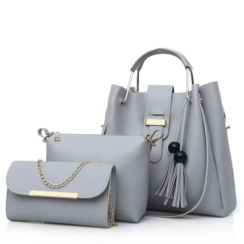 2023 NEW 3PCS Women Fashion Purses And Handbags Set Casual Shoulder Bag Clutch Crossbody Bags 6 colors