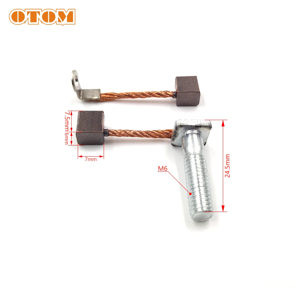 OTOM Motorcycle Starter Motor Carbon Brush Terminal Wire Cleaning Repair Set 31201-MEY-671 For HONDA CRF450X 2005-2017 Accessory