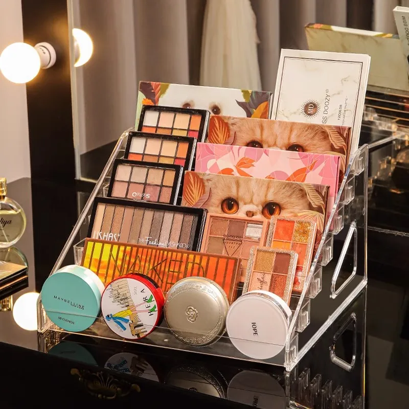 Eyeshadow tray box air cushion powder show plastic table top nail nail lipstick makeup makeup shelf 2