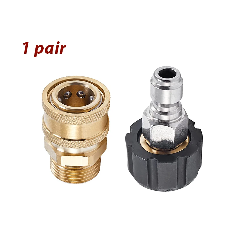 Idropulitrice Con Sonda Sturatubi Doppio Raccordo M22 X 1,5 AG, Connettore Per Gommato, Adattatore Per Idropulitrice Raccordi Per Tubi Irrigazione - Foto 12