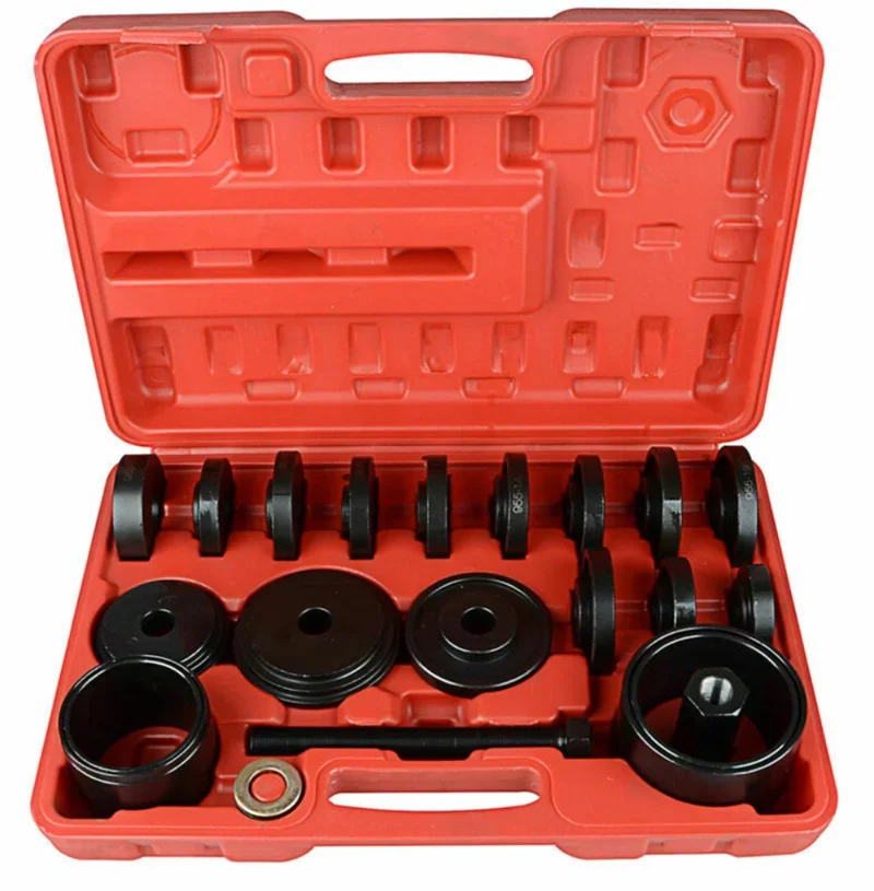

23pcs Disassembly-free Remover Front Wheel Drive Shaft Hub Bearing Puller Press Removal Adapter Installation Tool Kit W/Case