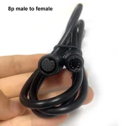 Waterproof E-bike Speed Sensor Extension Cable - Male to Female 1M Connector (8pin)