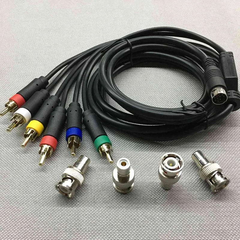 RGB/RGBS RCA Ʈ ̺, ÷  SEGA Saturn  Ư  Red Blue Green RGB + Sync    ̺