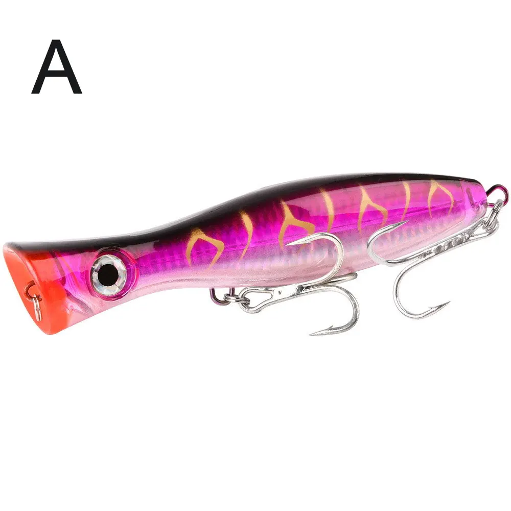 1pcs 41g Topwater Popper Wobbler Fishing Lure Saltwater Plastic Artificial Hard Baits Swimbait 125mm Big Poppers Top Water