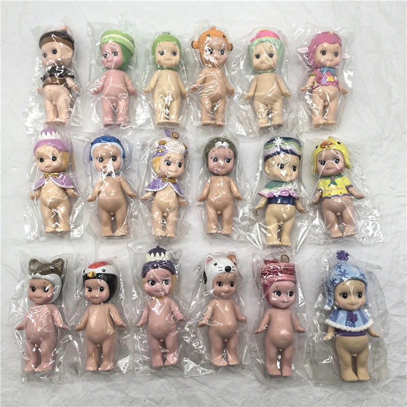 3-10Pcs Genuine Jupiter Love My Happy Angel Nake Body Baby Cupido Kewpie Doll PVC Figure Rare Limite Toy Gift for Kid Boy Girl