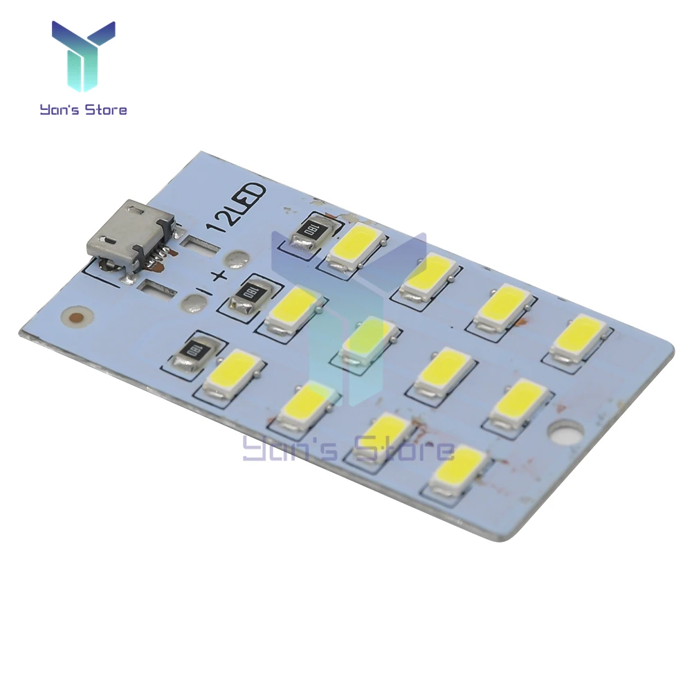LED Light LED Panel Mirco USB 5730 LED Lighting Panel USB Mobile Light Emergency Light Night White 5730 SMD 5V 430ma-470ma DIY Desk Lamp