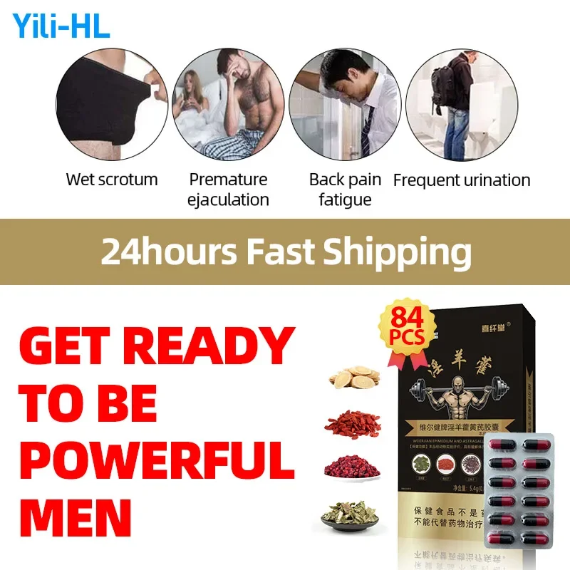 

Male Enhancement Maca Epimedium Pills Men Strength Stamina Kidney Erection Supplements Enhance Endurance Energy Booster Capsules