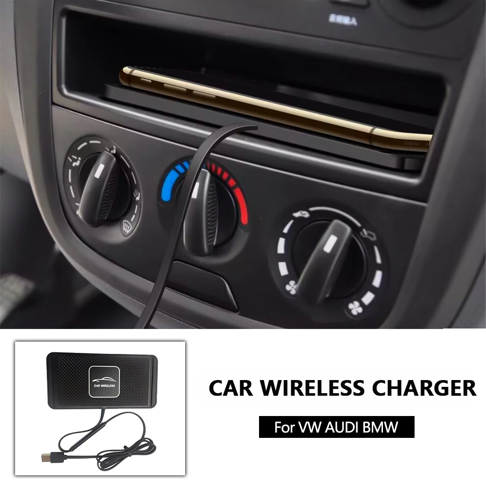 

Подставка для телефона для Mercedes Benz Mazda Audi для iPhone, Быстрое беспроводное зарядное устройство для мобильного телефона, подключи и играй в центральный консоль, интерьер