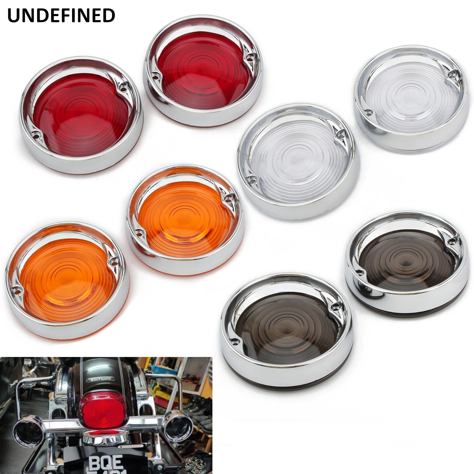 Chrome Deep Dish Bezels Trim Ring Indicatori Di Direzione Copriobiettivo Per Harley Touring Electra Street Tour Glide Road King 1986-2021