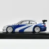 1:64 BMW E46 M3 GTR die-cast alloy simulation static model, boys collection decorative toy, for children's holiday gifts. 4