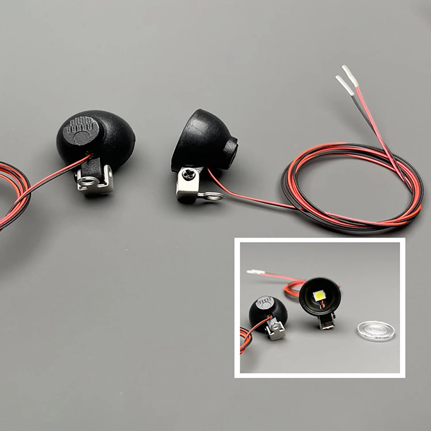 2,2V-3V LED-Scheinwerfer aus Kunststoff für Spielzeug 1/10 Crawler Auto Geländefahrzeuge DIY TAMIYA 1/14 RC Traktor LKW Modellbau – Detail 3