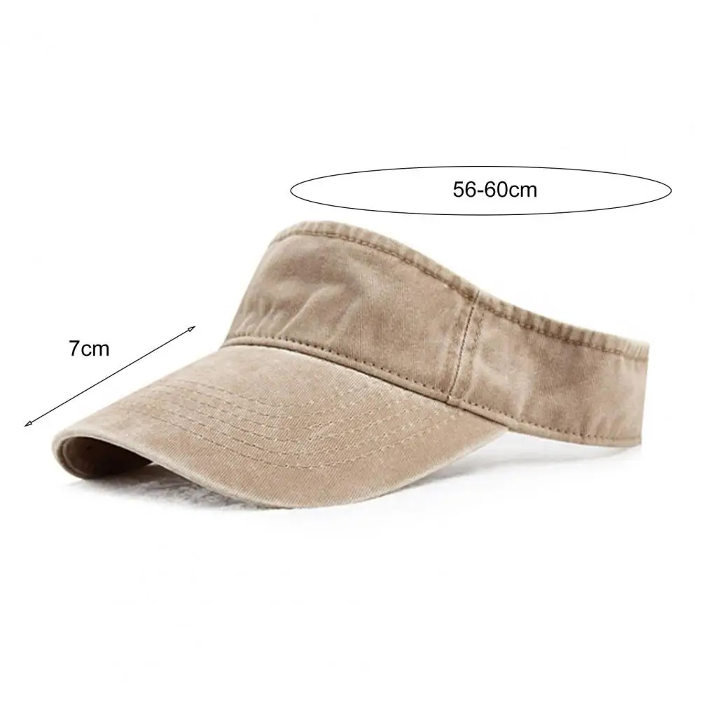 Sun Hat Denim Baseball Hat Adjustable Visor Uv Protection Empty Top Tennis Running Sport Cap Men Women Summer