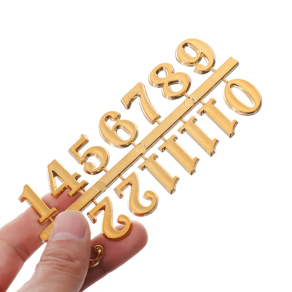 1Set Numerals Handmade Material Restore Digital Repair Tools for Quartz Clock Arabic Number Parts