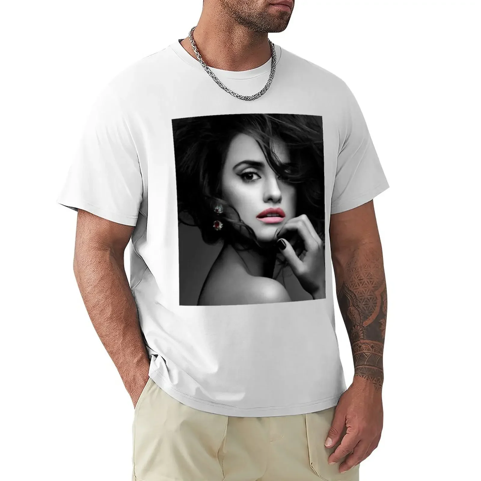 

Penelope Cruz T-Shirt quick drying vintage t shirts for men pack customizeds shirts graphic tees oversized t shirts for men