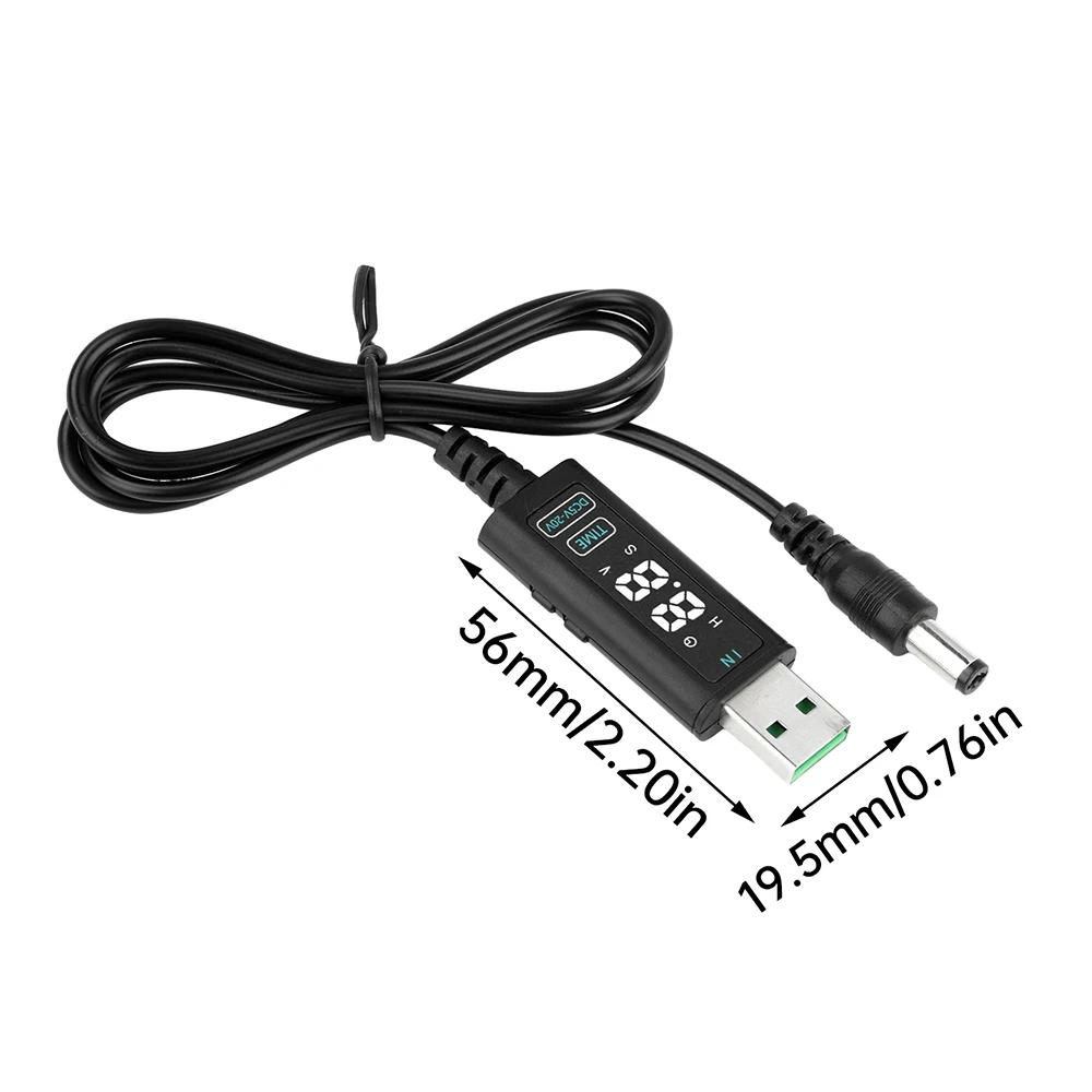 USB/Typ-C-Boost-Kabel DC 5 V auf 12 V, 20 V, einstellbarer Spannungswandler mit Legierungsanschlüssen für Router, Laptop, schnelles Aufladen – Detail 16