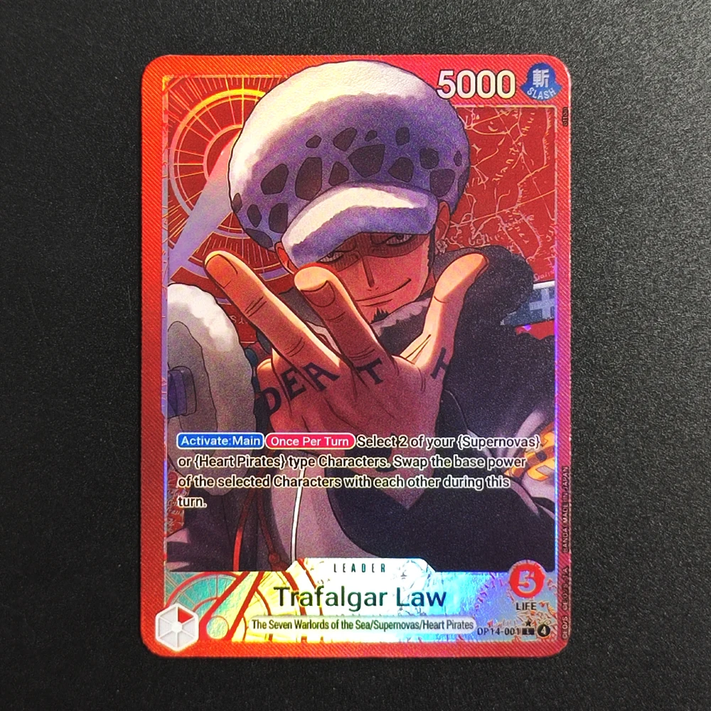 Proxy One Piece Card Mihawk OP14-020 Hancock Crocodile Jinbe Law Doflamingo The Azure Sea's Seven English TCG Anime Card