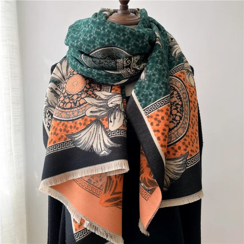 

New Luxury scarf winter Large Pashmina Shawls Wraps for Women Extra Long Soft Cashmere Feel Throw Womens Fall Scarfs for Wedding