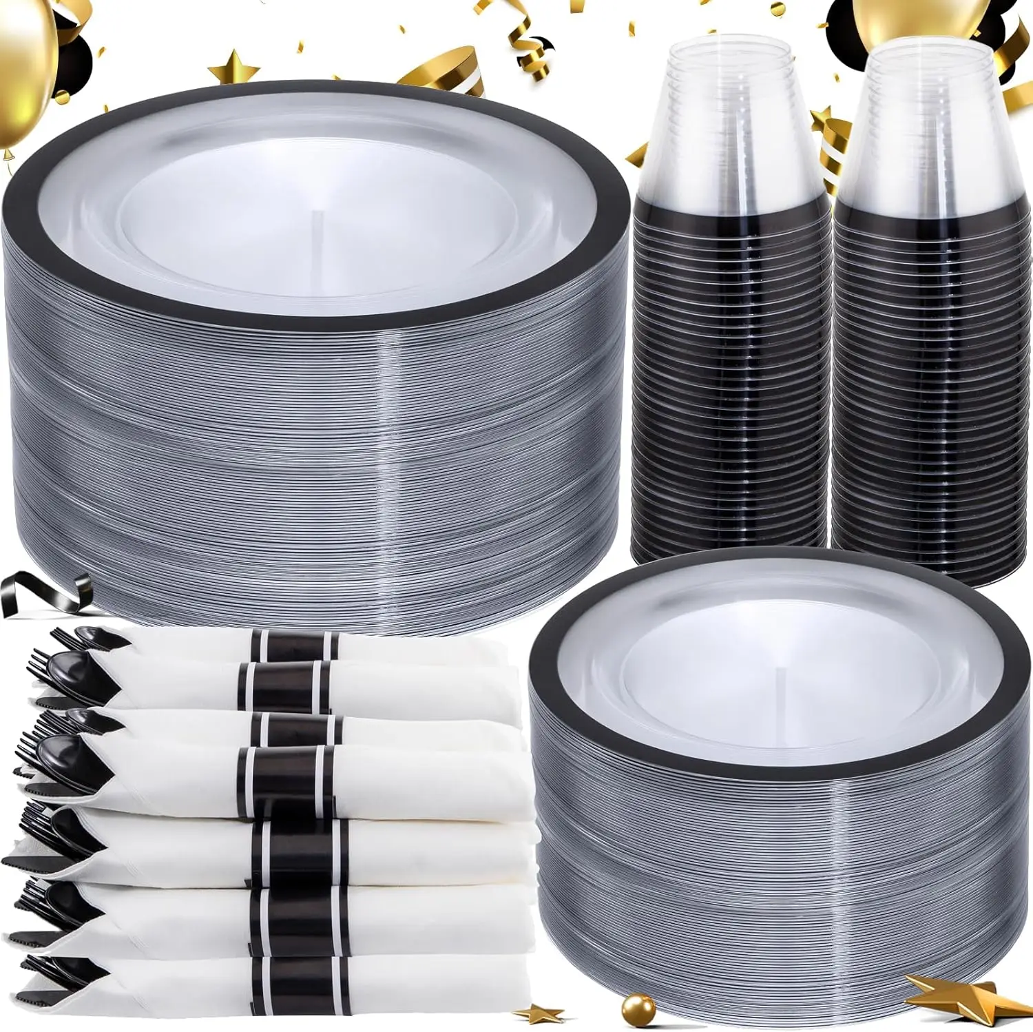 350PCS Party Dinnerware Set 1