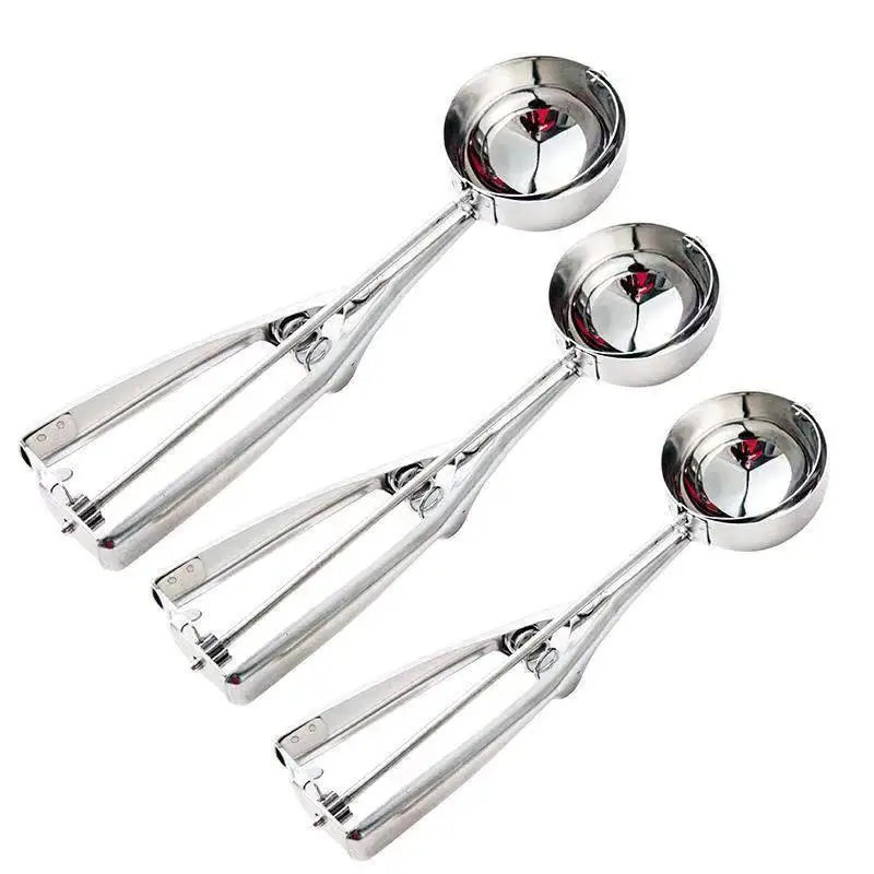Stainless Steel Ice Cream Scoop Ball Digger Handmade Ice Cube Mold Easy Demoulding Kitchen Accessories ice cream scoop ice cube scoop