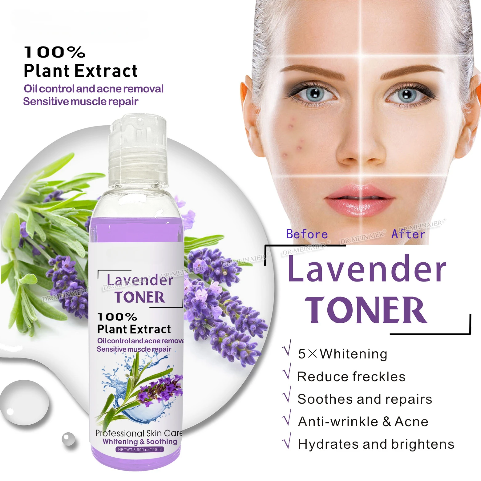 

Toner Facial Moisturizing Moisturizing Firming Moisturizing Skin Softening Essence 118ml Whitening Collagen Supplement