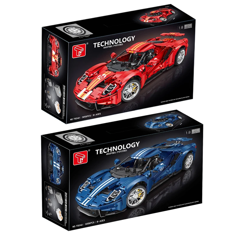 

Конструктор гоночный автомобиль MOC технический в масштабе 1:8, T5042, 3056 шт.