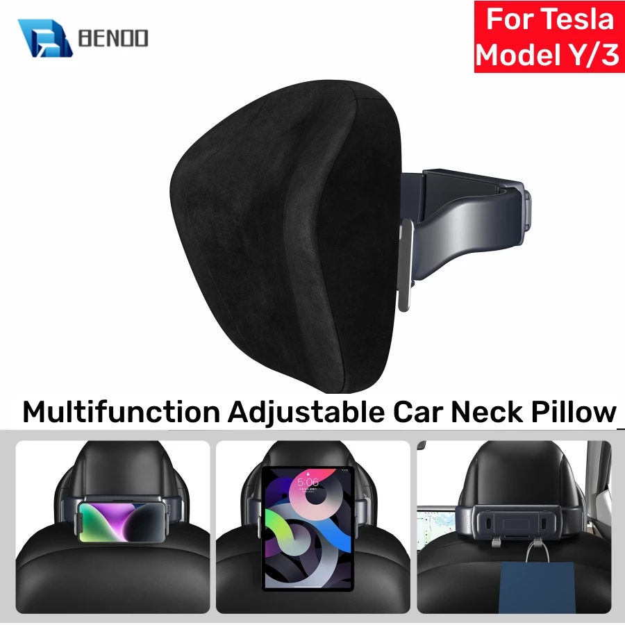 For Tesla Multifunction Adjustable Car Neck Pillow Model Y 3 Premium