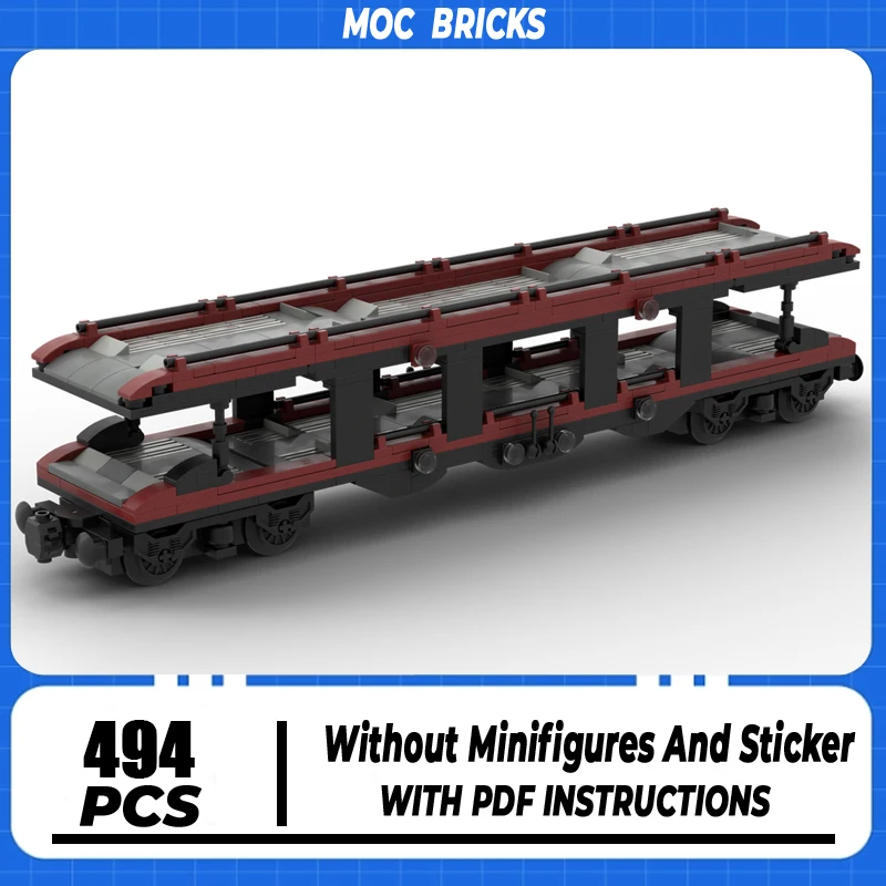 

Urban Transportation Vehicles Moc Building Bricks Car Transport Trailer Model Building Technology Modular Block DIY Toy Gifts