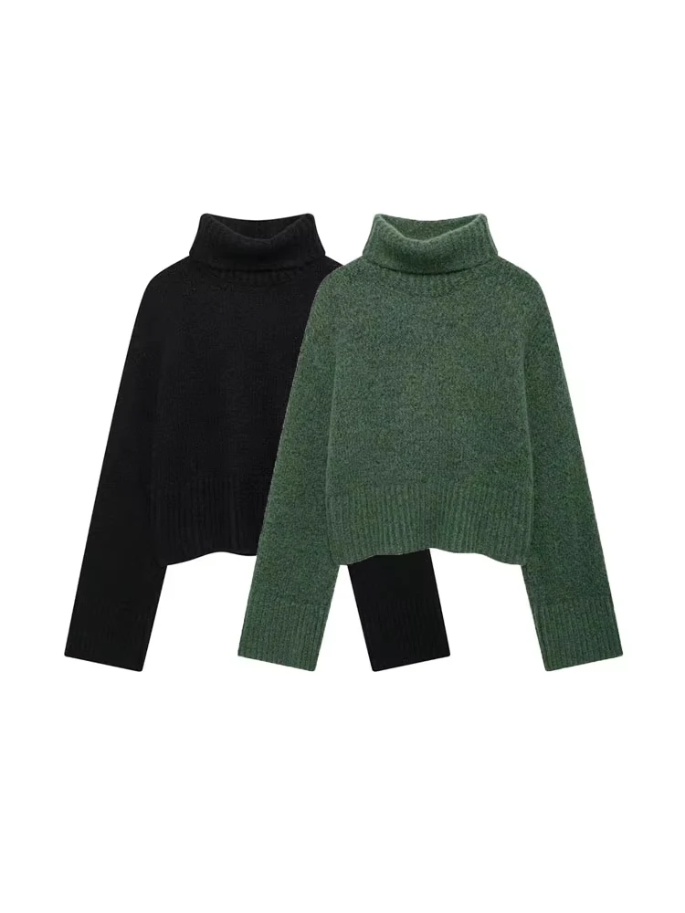 Women's Soft High Neck Knit Sweater