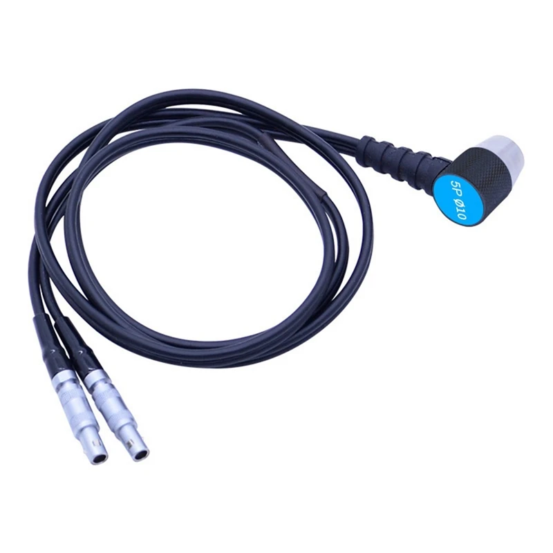 Ultrasonic Thickness Gauge Probe Cable Transducer Diameter 10Mm/5Mhz Probe Easy Install thickness gauge