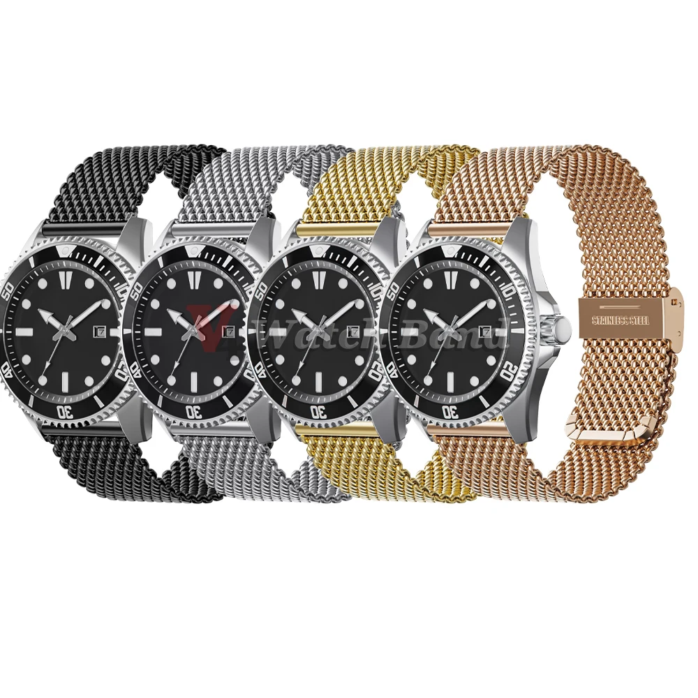 Sleek Silver Milanese Mesh Metal Wristband Bracelet