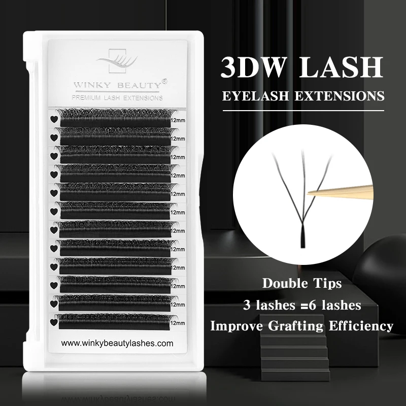 

Winky Beauty W наращивание ресниц C/D завитки индивидуальные 3D W-образные объемные веерообразные ресницы для наращивания