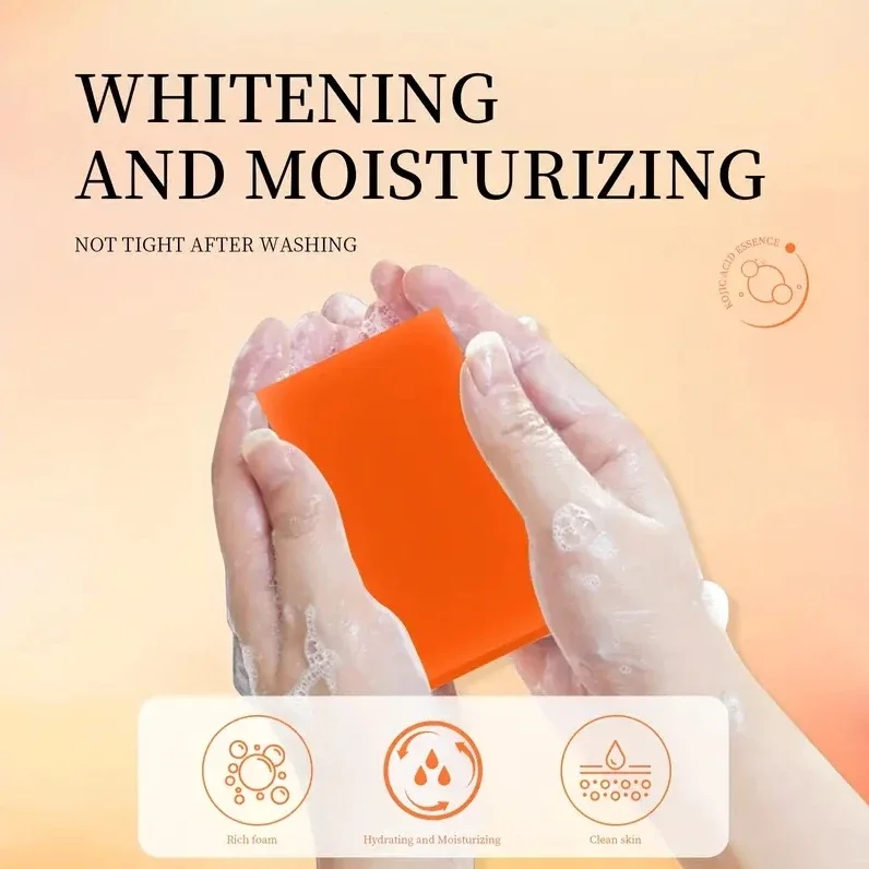 Original Handmade Whitening Soap Skin Lightening Soap Bleaching Kojic Acid Glycerin Deep Cleaning Brighten Skin